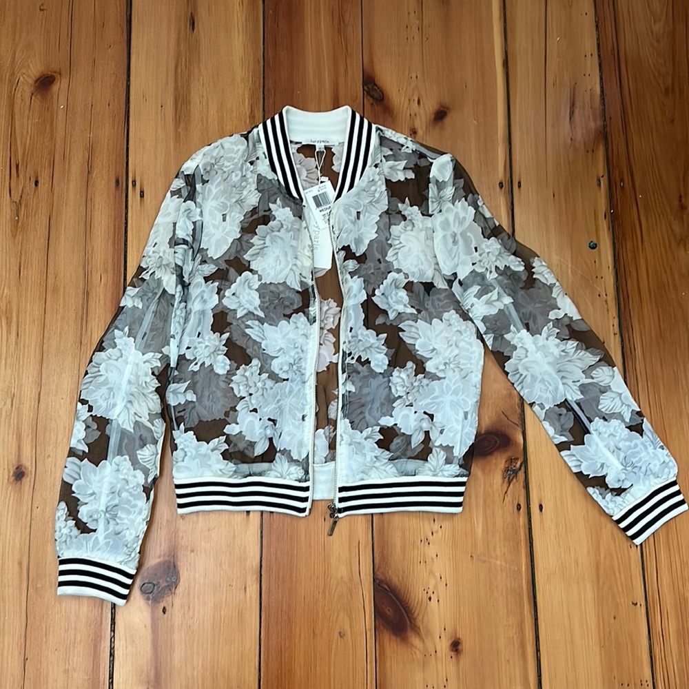 Floral bomber jacket